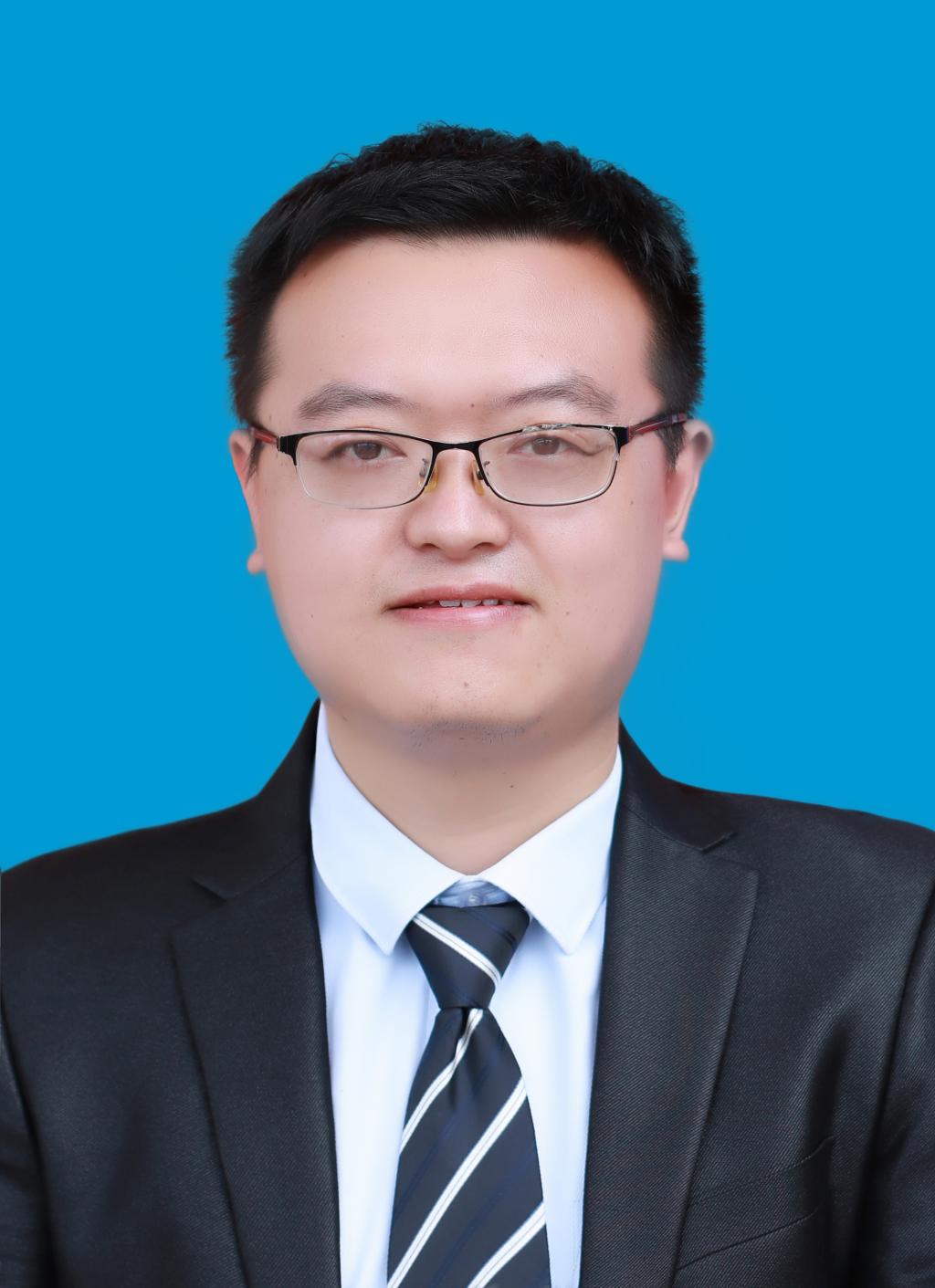 蓝底照